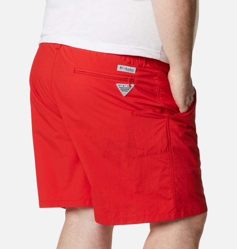 Men's Columbia PFG Backcast III Water Shorts Red | Plus Size CA-PL308